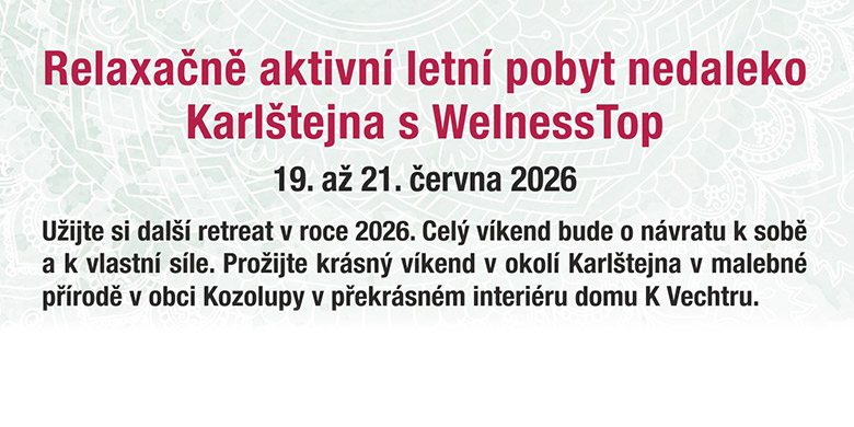 Letní relaxační pobyt s WellnessTop